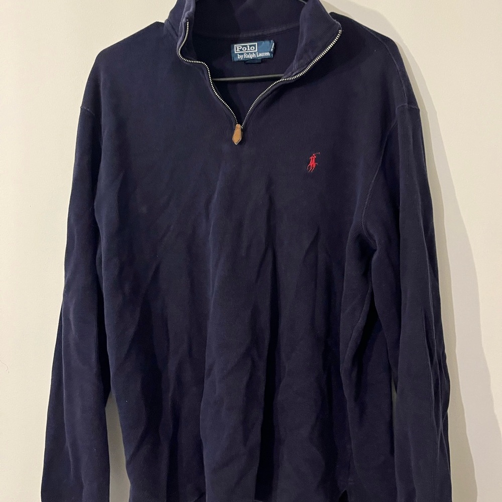 Navy Ralph Lauren sweater 1/4 zip. Size M